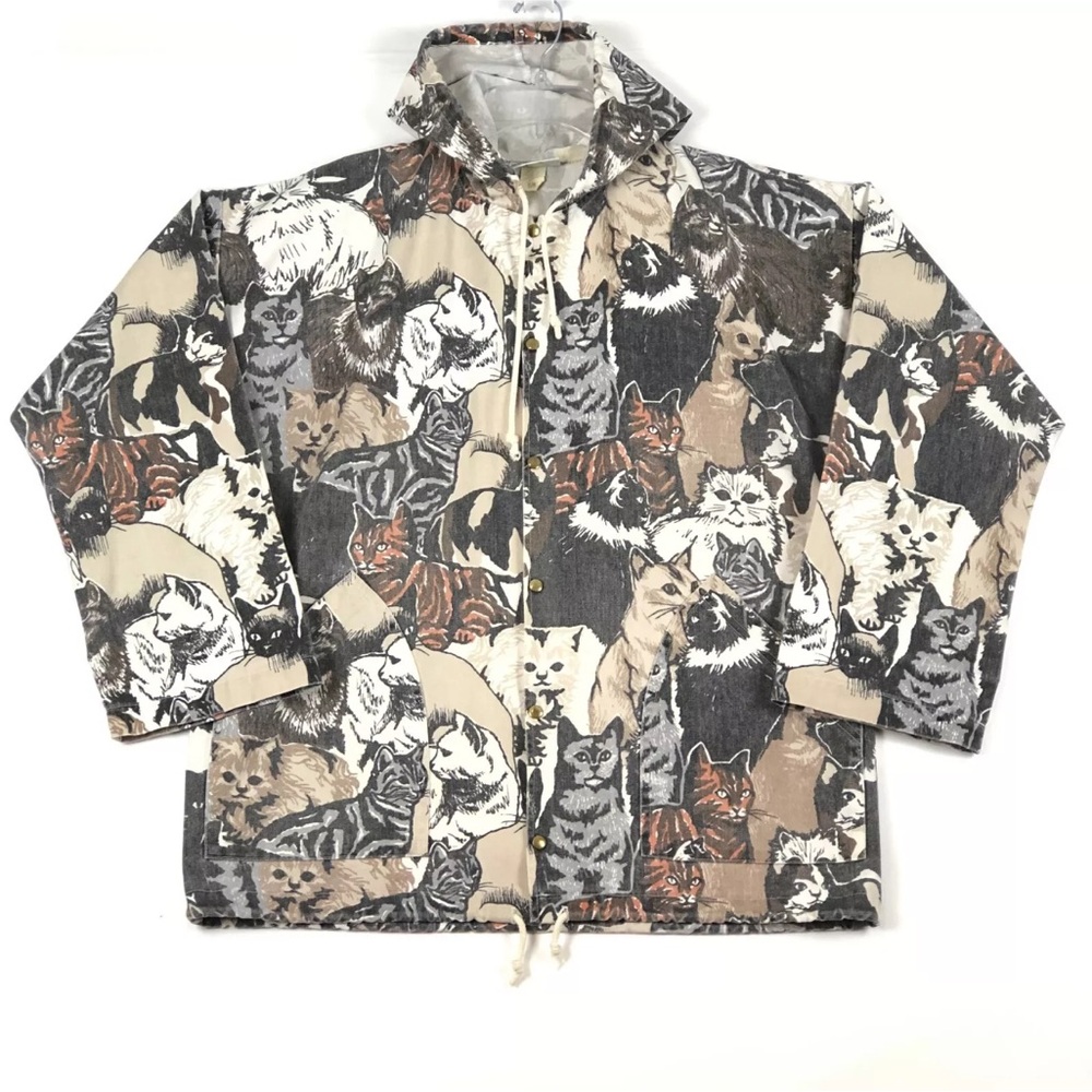 Michigan Rag Co vintage cat jacket
